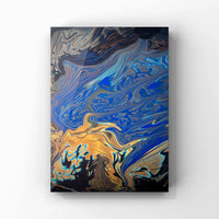 Image Of Living Room Wall Art ‘Earth’  Canvas Painting | Art with Evie