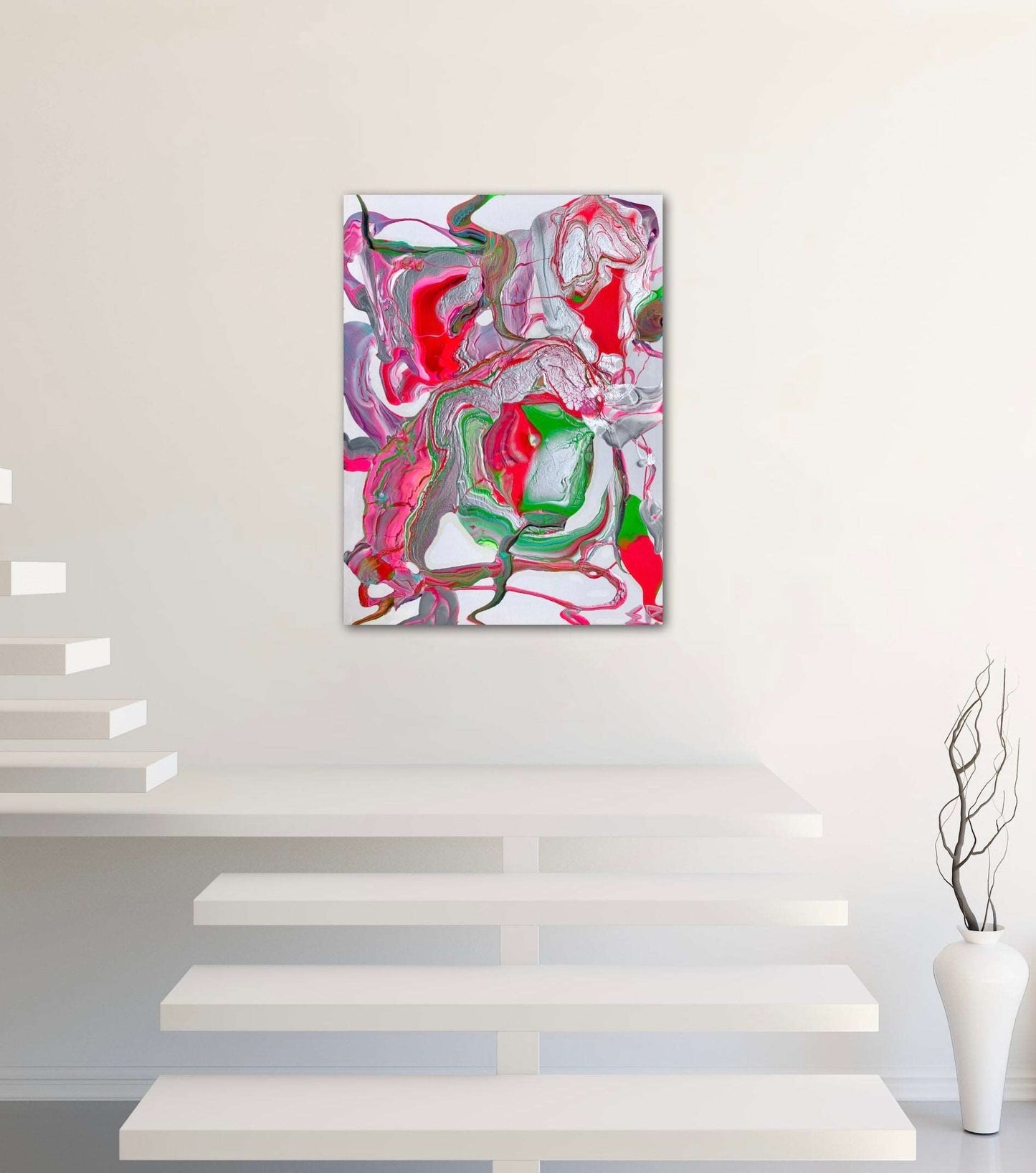 Angelic - Original acrylic design on a canvas, by artwithevie
