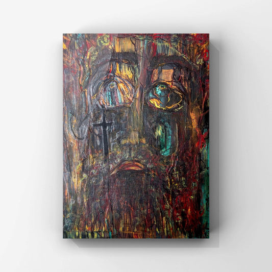 Image Of ‘Forgiven’ Living Room Wall Art On Canvas Wall Art | By Art With Evie