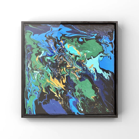 Image of ‘New Earth’ acrylic painting for sale Art with Evie