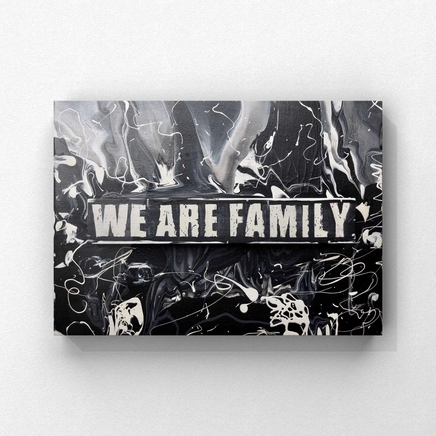 Image Of Personalized Wall Art On Canvas ‘We Are Family’ By Art With Evie